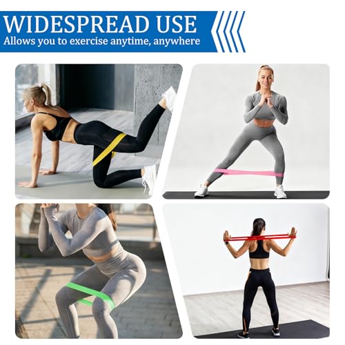 Guirnd 7 Pack Elastic Resistance Bands Set, Multi-Colored Workout Bands, Different Levels Exercise Band for Indoor and Outdoor Workouts, Glute and Leg Strength Training, Pilates and Yoga Practice - Image 5