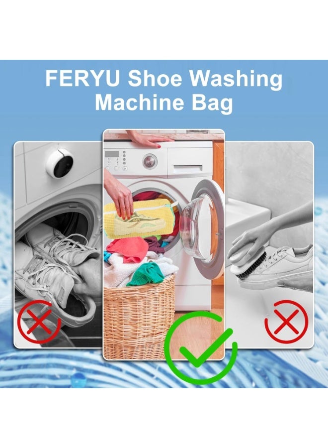 Reusable Shoe Laundry Bag for Washer and Dryer – Protect Sneakers, Tennis Shoes, and Delicate Footwear During Washing – Shoe Cleaning and Unstain Kit, 1-Piece Durable Laundry Bag - Image 3