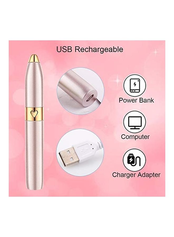 NIBEMINENT Multifunctional Facial Hair Trimmer Set Rose Gold/Gold - Image 4