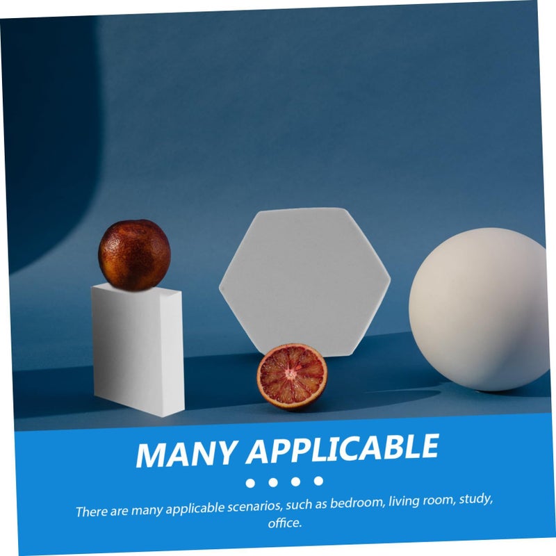 8 Pieces White Geometric Photography Props Three Dimensional Foam Cubes For Home Decor Crafts Jewelry Food Photoshoots Decorative Handcrafted Ornaments - Image 5