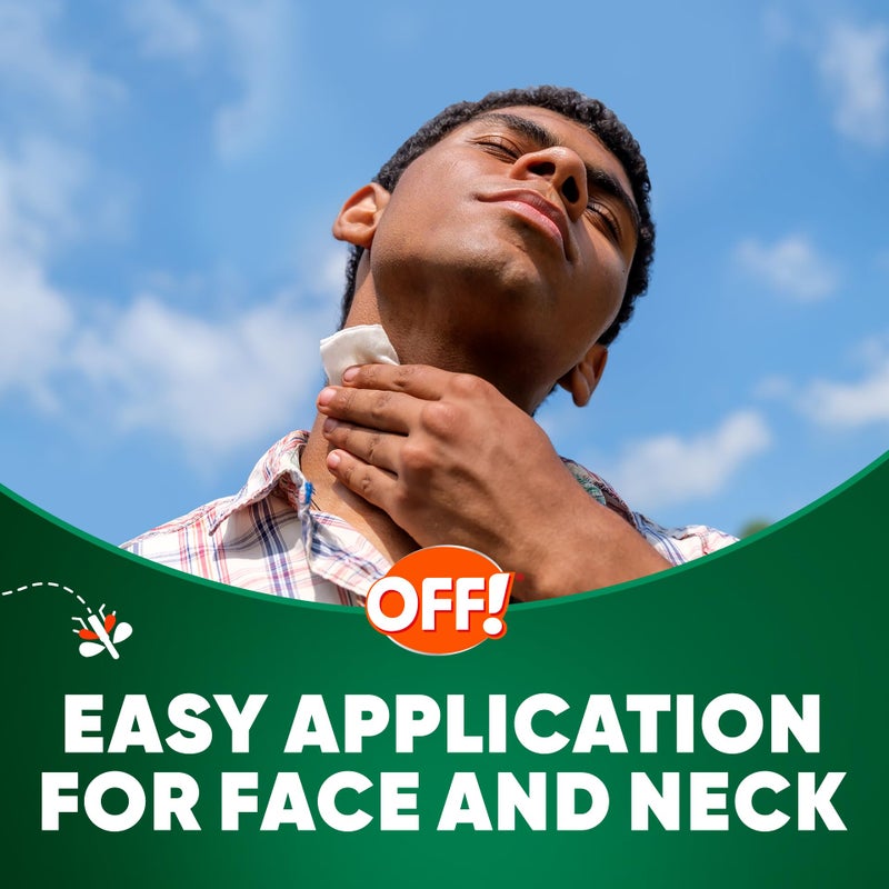 OFF! Deep Woods Mosquito and Insect Repellent Wipes, Long lasting, 12 Individually Wrapped Wipes - Image 4