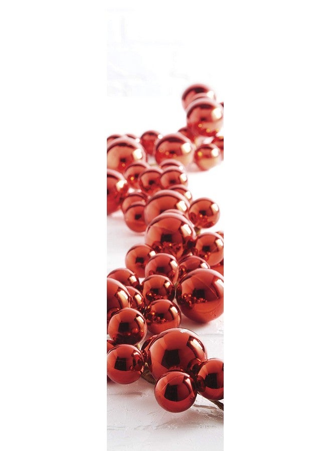 RAZ Imports RAZ Imports - 4' Red Plastic Christmas Ball Garland  - Image 2