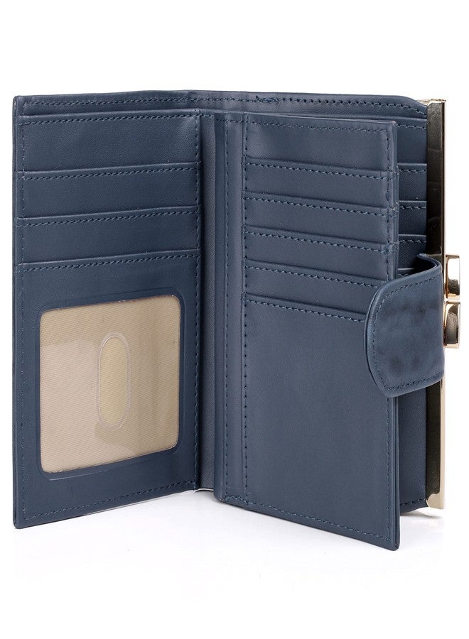 Buxton Heiress Double Cardextm Wallet (Navy-Blue) - Image 2