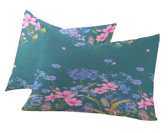 RD TREND 210 TC Premium Glace Cotton Assorted King Size Printed Floral Design Pillow Cover -18"X28" Inches,(Pack of 8) of Any 16 Pieces Color Multi-1 - Image 2