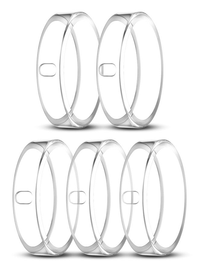 ZOOROO 5 Pack Cover Compatible with Oura Ring Gen 4/Oura Ring Gen 3/3 Horizon, Support Charging with Cover on, Anti-Scratch TPU Protector for Women Men (Clear*5, Size 7) - Image 1