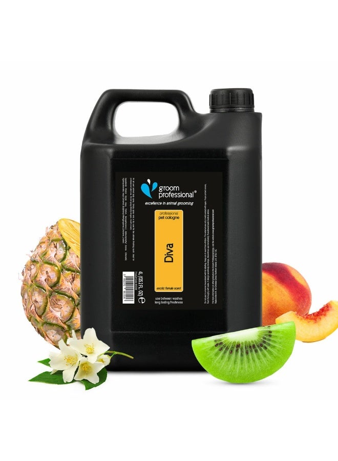 Groom Professional Diva Cologne (Perfume)[Volume - 4 litre, Flavor - Exotic Female Scent] - Image 1