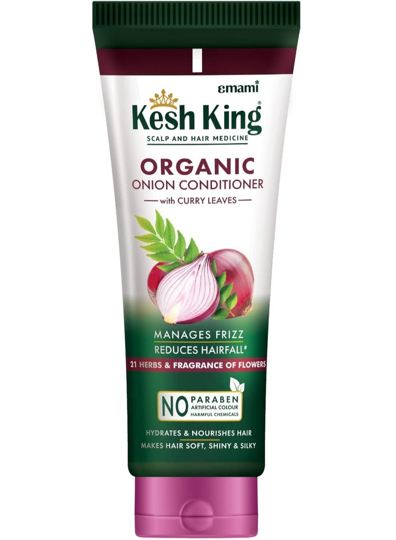 Kesh King Organic Onion Conditioner with Curry Leaves for hydrated and nourished hair 200ml - Image 1