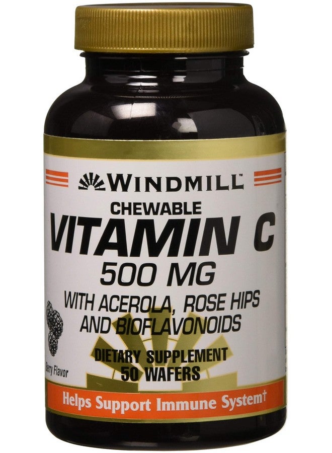 WINDMILL Vitamin C 500 Mg Dietary Supplement Chewable Wafers With Acerola 5 - Image 1