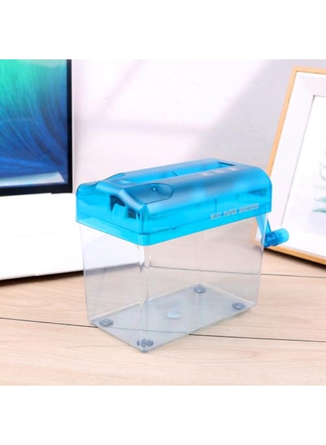 Manual Shredder Strip Cut Shredding Machine Desktop Paper Cutting Tool for Office School Home Use - Image 2