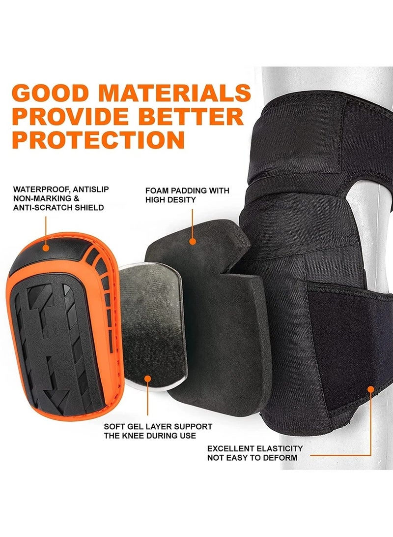 AROAQ 1 Pair Floor Work Knee Pads for Men Women Construction Knee Pads Heavy Duty Comfortable Knee Pads - Image 3