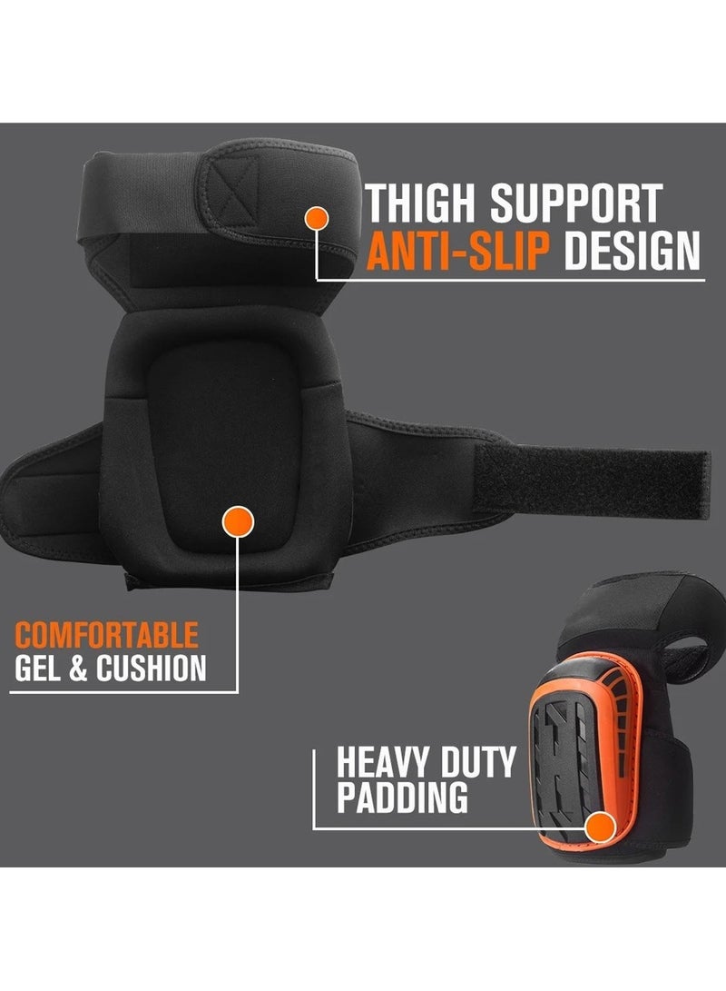 AROAQ 1 Pair Floor Work Knee Pads for Men Women Construction Knee Pads Heavy Duty Comfortable Knee Pads - Image 4