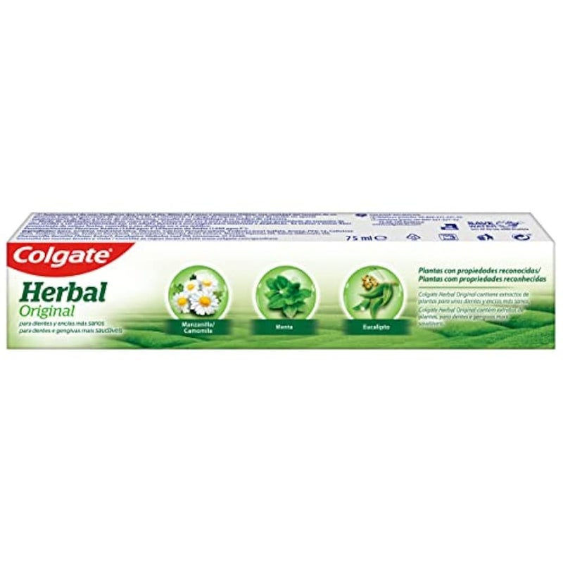 Colgate Herbal Original Toothpaste, 75 ml, Toothpaste Made with Some of Nature's Best Herbs, Helps Keep Teeth Strong and Gums Healthy, Fresh Eucalyptus Flavor - Image 2