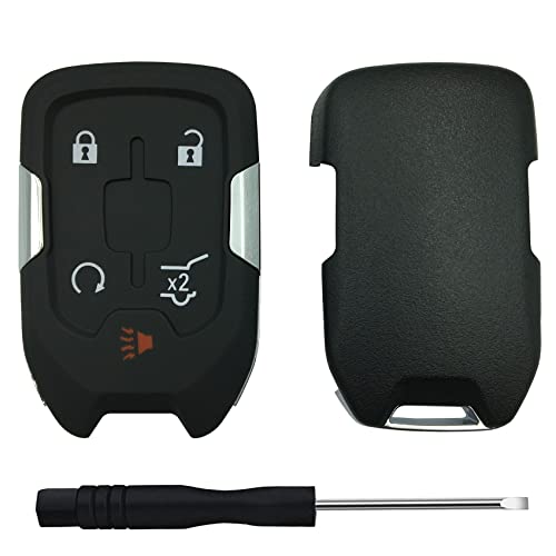 TALKMOON Replacement Keyless Entry Remote Key Fob Shell Case for GMC Acadia Terrain Yukon Chevy Suburban Tahoe Car Key Fob Cover (5 Button-B) - Image 4