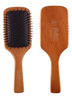 Beauté Secrets Large Long Detangling Hair Brush Paddle Brush Hairbrush For Thick Curly Thin Long Short Dry Coarse Hair Makes Hair Shine Smooth For Women Men And Children Brown  - Image 1