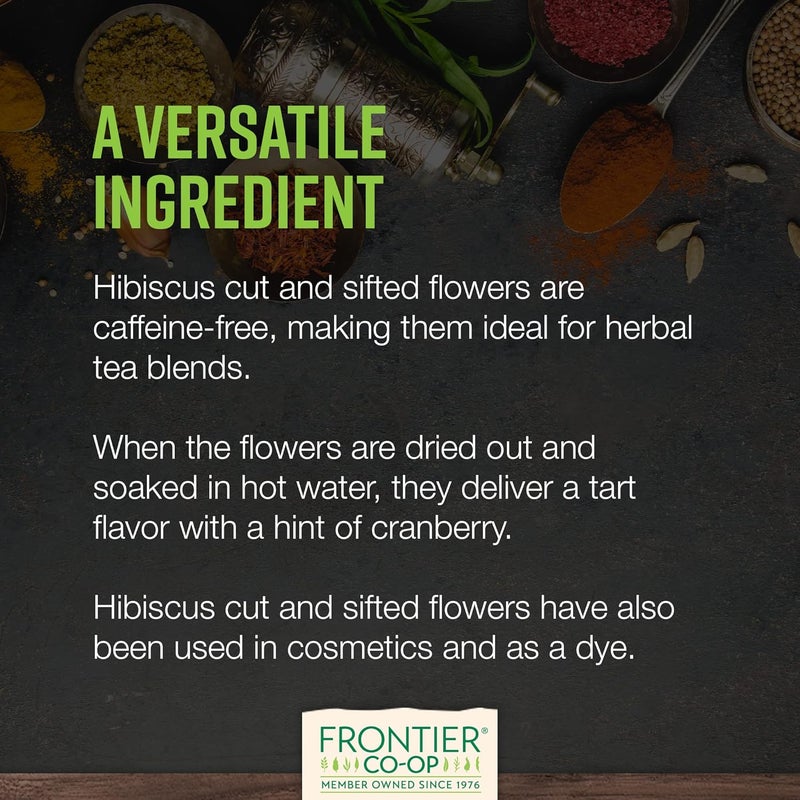 Frontier Co-op Organic Cut & Sifted Hibiscus Flowers - 5.82oz - Image 5