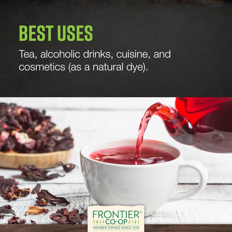 Frontier Co-op Organic Cut & Sifted Hibiscus Flowers - 5.82oz - Image 4