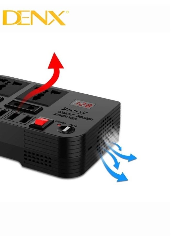 Denx Car Power Inverter, 12V to 220V High Frequency Modified Sine Wave Inverter 300W Multi-Port  - Image 2