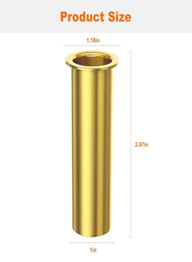 BZTT Boat Drain Tube - 3 x 1 Inch Transom Drain Tube/Livewell Drain Tube for Boat Transom, Motorwell, Splashwell and Baitwell Drain Plug Tube - (3 Pcs) - Image 3