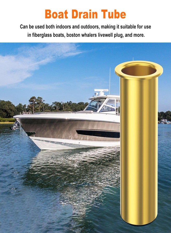 BZTT Boat Drain Tube - 3 x 1 Inch Transom Drain Tube/Livewell Drain Tube for Boat Transom, Motorwell, Splashwell and Baitwell Drain Plug Tube - (3 Pcs) - Image 5
