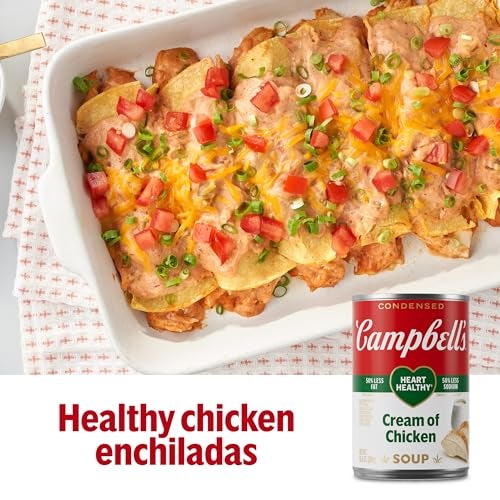 Campbell's Condensed Heart Healthy Cream of Chicken Soup, 10.5 oz Can - Image 2