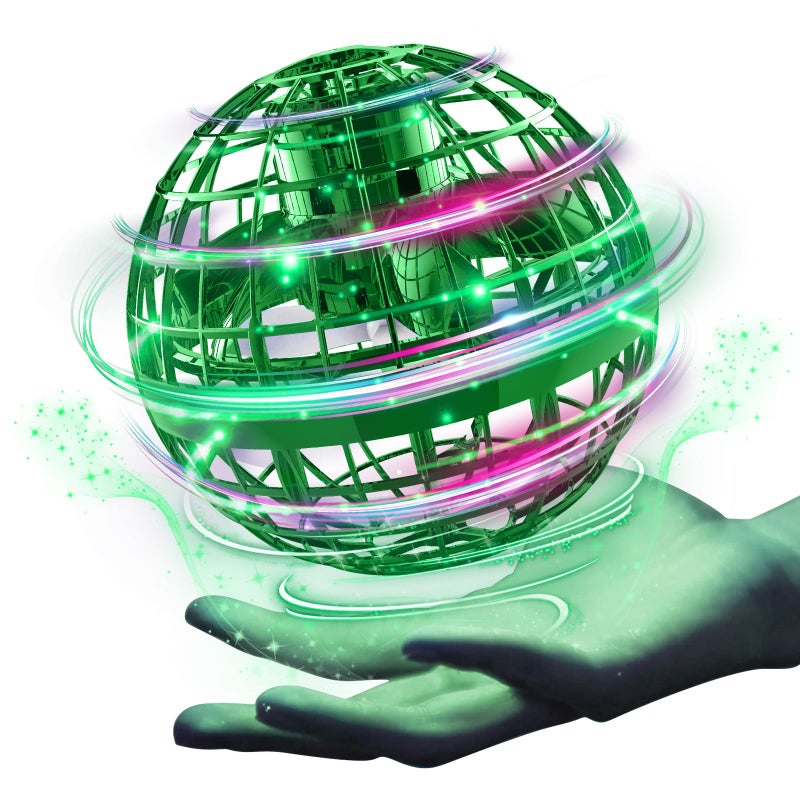 Ciniffo Flying Orb Ball 2025 Hand Controlled Boomerang Spinner Mini Drone Cosmic Globe Toy Cool Toys Gift for 6 7 8 9 10 Year Old Boys Girls Teens Outdoor ToysGreen - Image 4