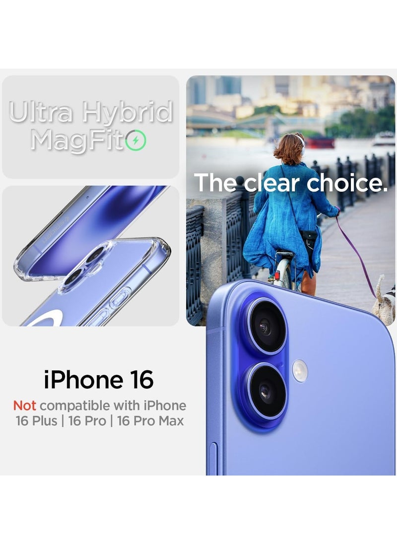 Spigen Ultra Hybrid MagFit for iPhone 16 Case Cover with MagSafe (2024) - White  - Image 2