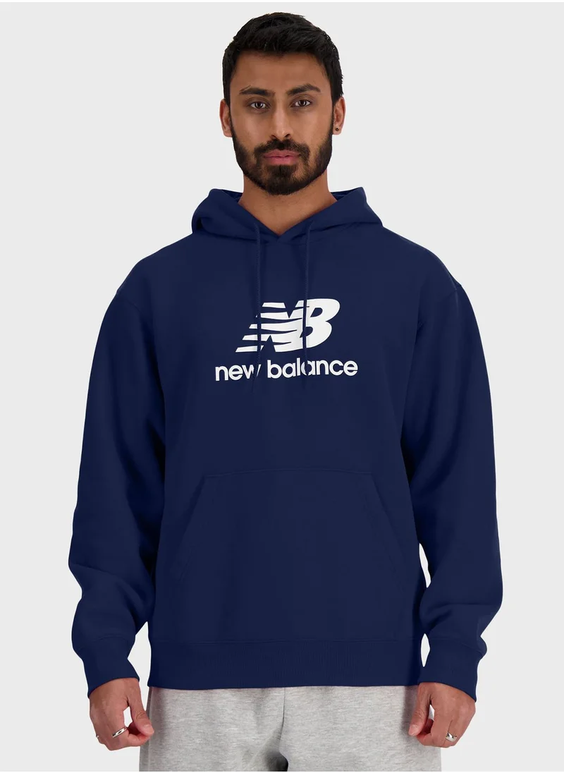 New Balance Essential French Terry Logo Hoodie