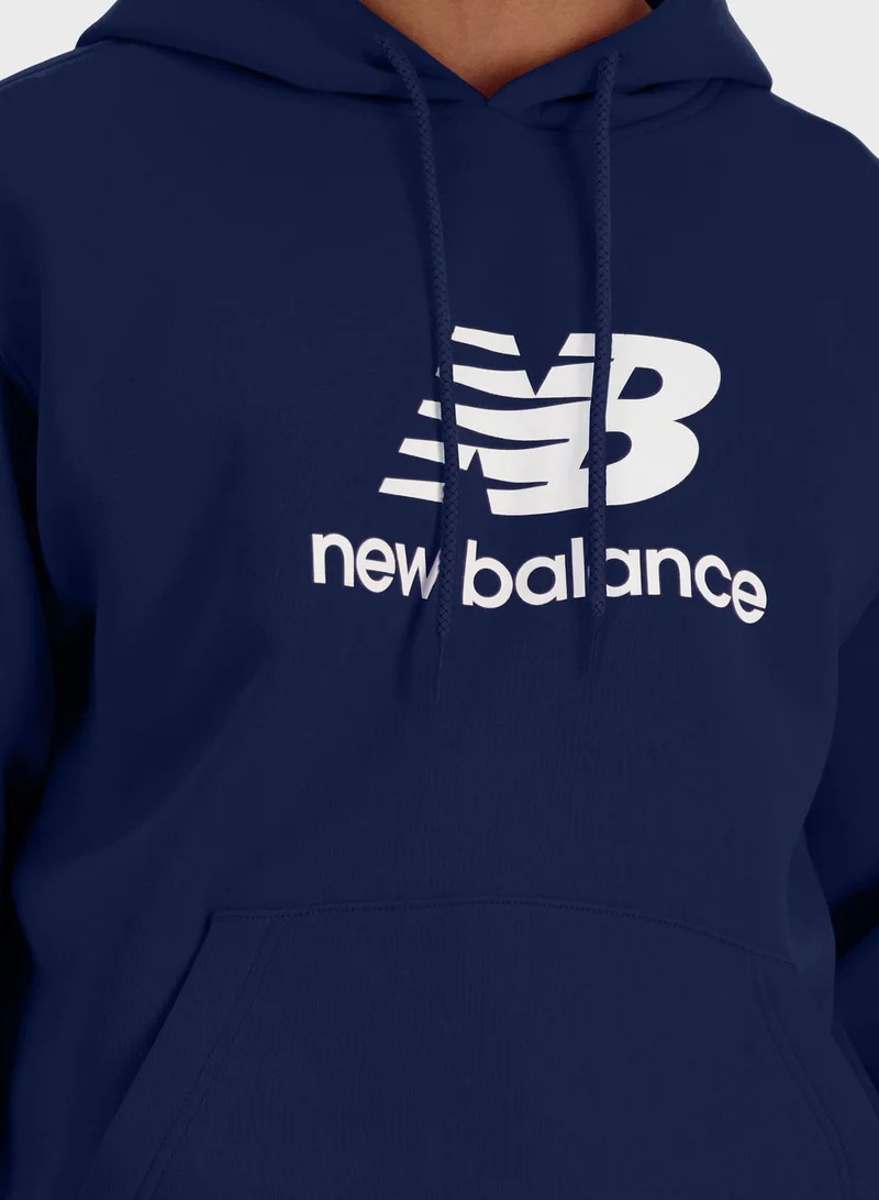 New Balance Essential French Terry Logo Hoodie