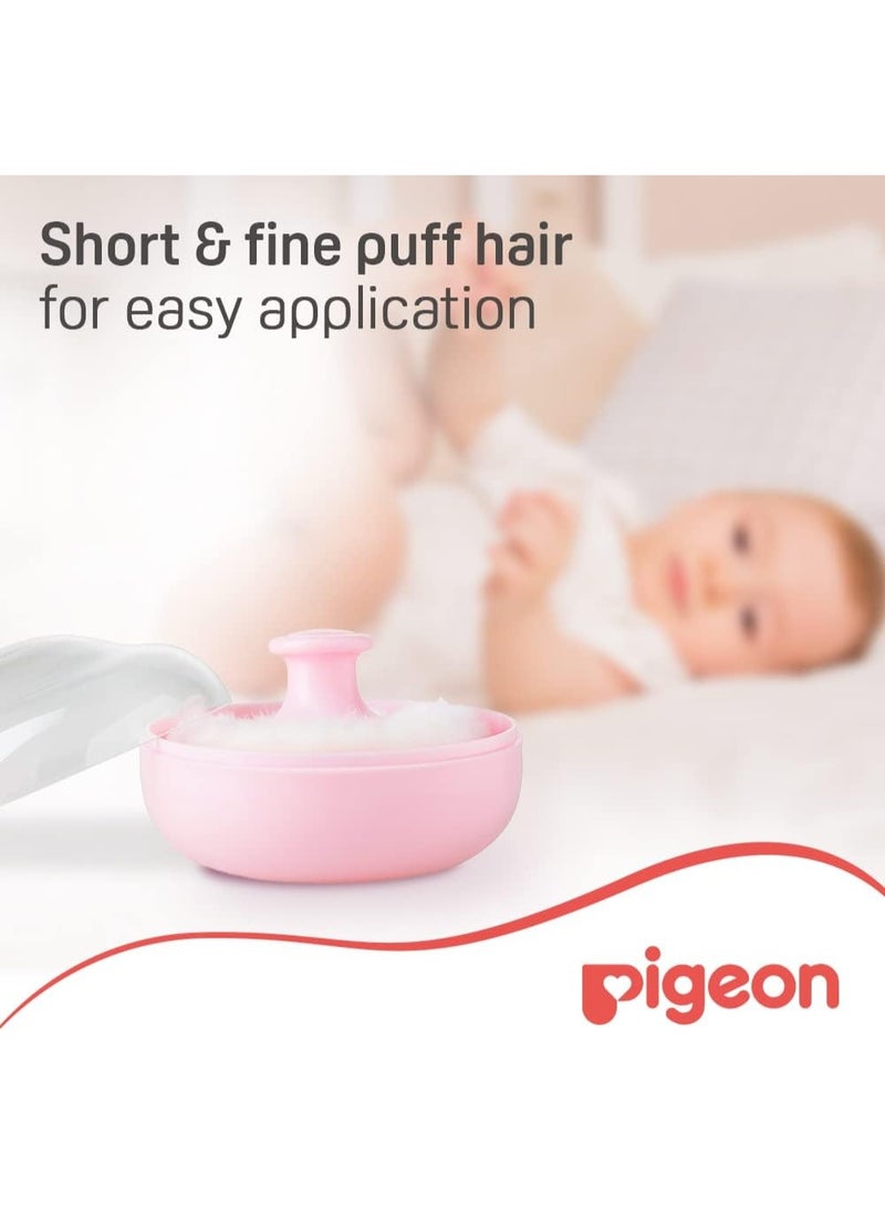 بيجون، علبة بودرة أطفال مع منفاخ، لتطبيق البودرة بسهولة وبدون فوضى، لون وردي - Image 5