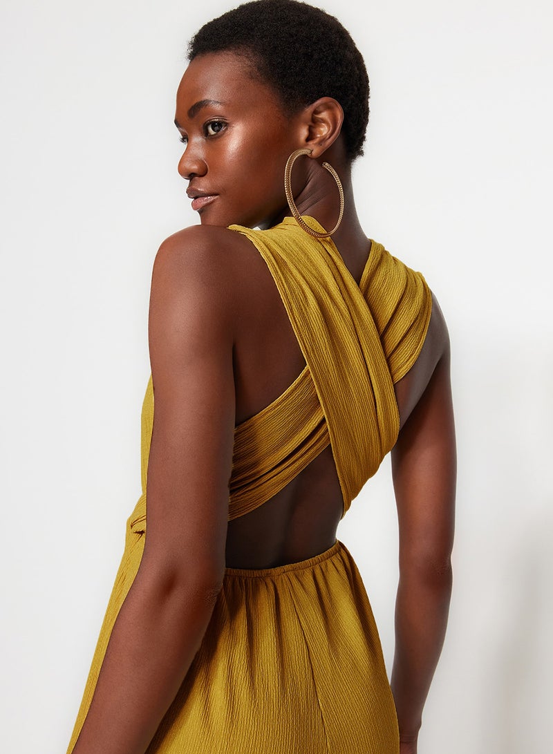 trendyol Woven Slit Maxi Beach Jumpsuit Tbess23Tu00010 - Image 2
