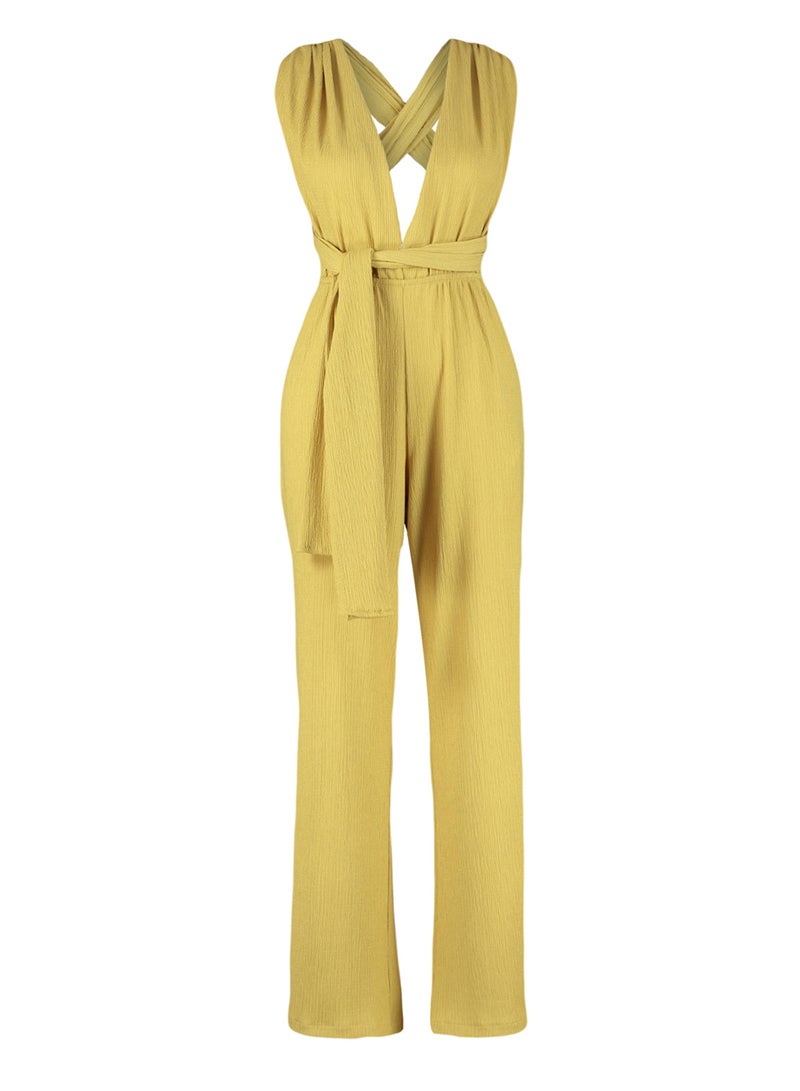 trendyol Woven Slit Maxi Beach Jumpsuit Tbess23Tu00010 - Image 4