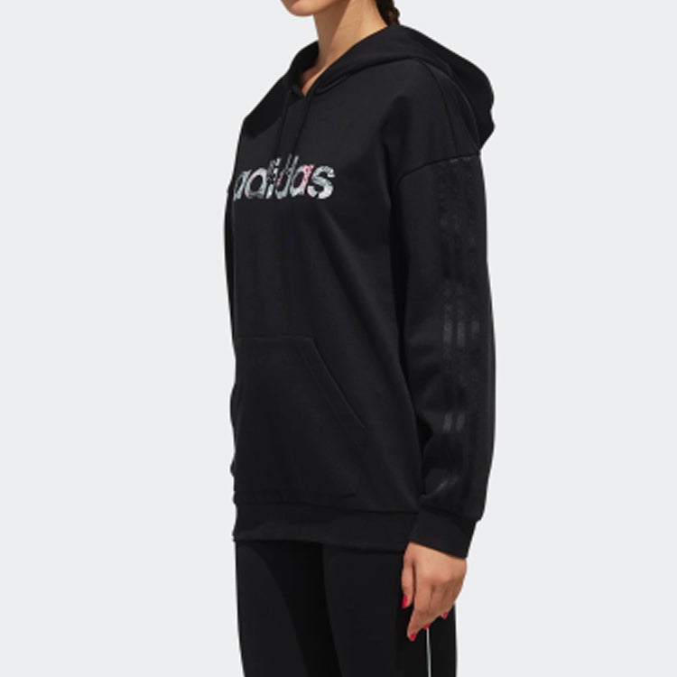 Adidas (WMNS) adidas neo Casual Sports Pullover Black - Image 4