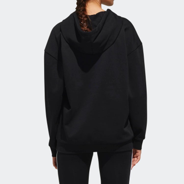 Adidas (WMNS) adidas neo Casual Sports Pullover Black - Image 3