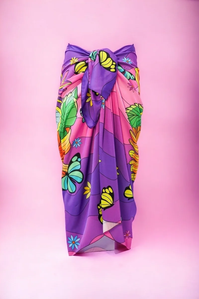 بيستور Printed Sarong Dress