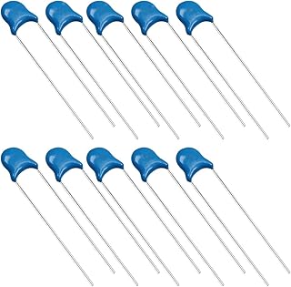 Fielect 100Pcs Ceramic Capacitor Kit 1KV 100PF Disc Capacitors for DIY Electronic Circuit, Blue - Image 1