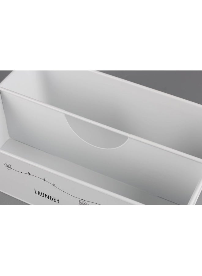 DANUBE HOME Danube Home Magnus Metal Storage Box 2 Partition 32.5X20.5X10.5Cm | Iron Metal Storage Box | Food Storage For Home Kitchen Dining - White  - Image 3