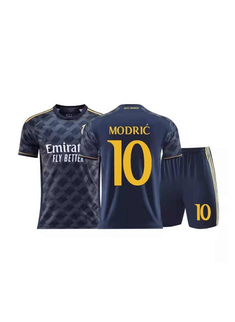 إم مياويان قميص ريال مدريد رقم 10 خارج ملعب مودريتش للشباب، قميص أنيق وخفيف الوزن مع لمسات ذهبية وتاريخ كرة قدم أسطوري  - Image 1