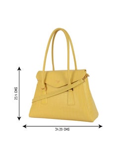 Baggit Baggit Women Yellow Tote Handbag Medium Size | Ladies Stylish Casual Purse Bag  - Image 3