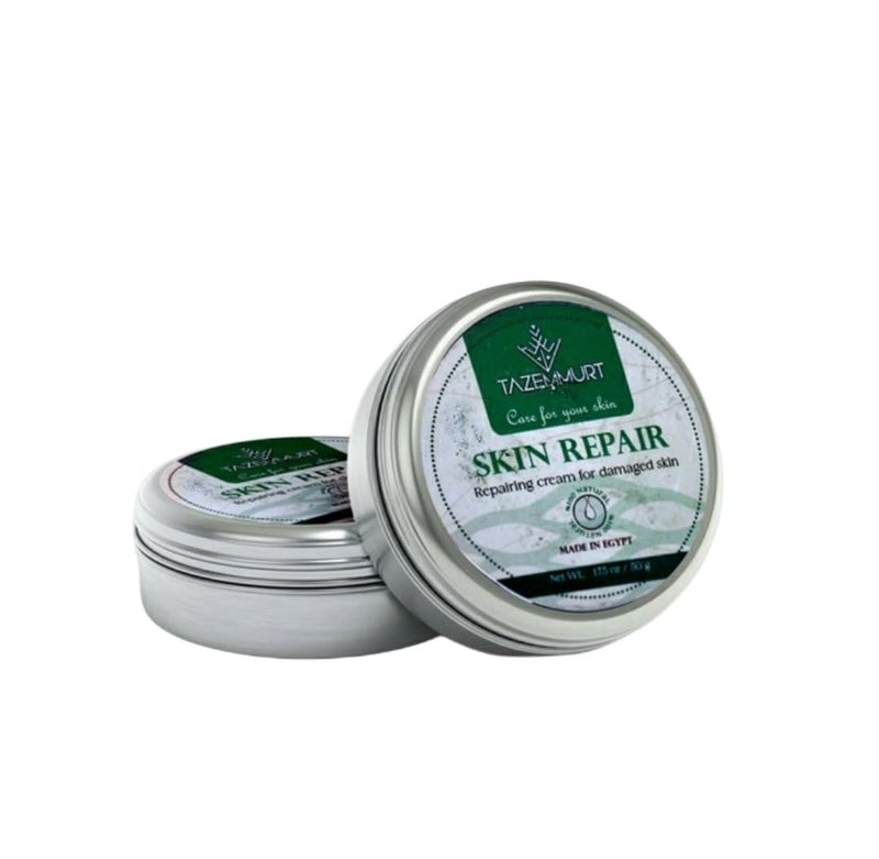 Skin Repair Cream 50g – Natural Repairing Cream for Damaged & Dry Skin – Deep Moisturizing & Nourishing Formula – Made in Egypt