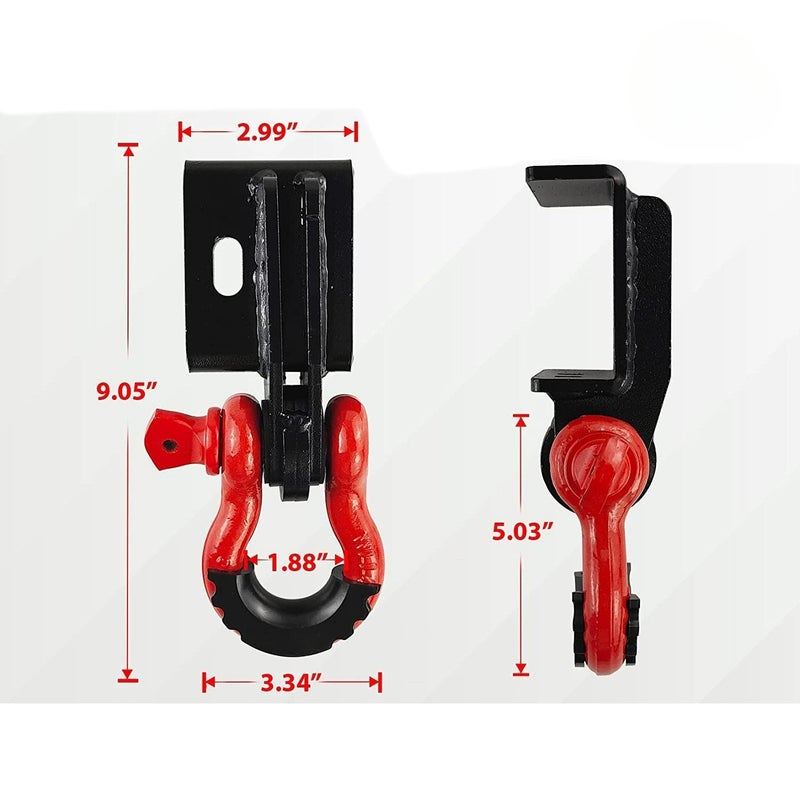 Supply Off-Road Vehicle Tacoma Front Bracket Off-Road Vehicle Trailer Base Shackle Mount - Image 3