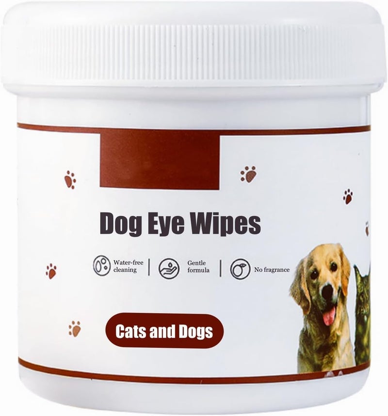 COMYTRICKS 200 Pcs Dog Eye Wipes, Tear Stain Remover for Dogs, Cat Eye Wipes, Cleans Eye and Face Stains, No Fragrance, Reduce Eye Problems - Image 1
