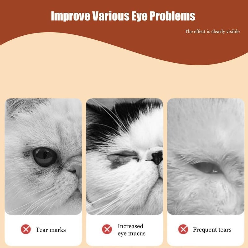 COMYTRICKS 200 Pcs Dog Eye Wipes, Tear Stain Remover for Dogs, Cat Eye Wipes, Cleans Eye and Face Stains, No Fragrance, Reduce Eye Problems - Image 2