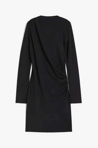 H&M High Neck Ruched Dress