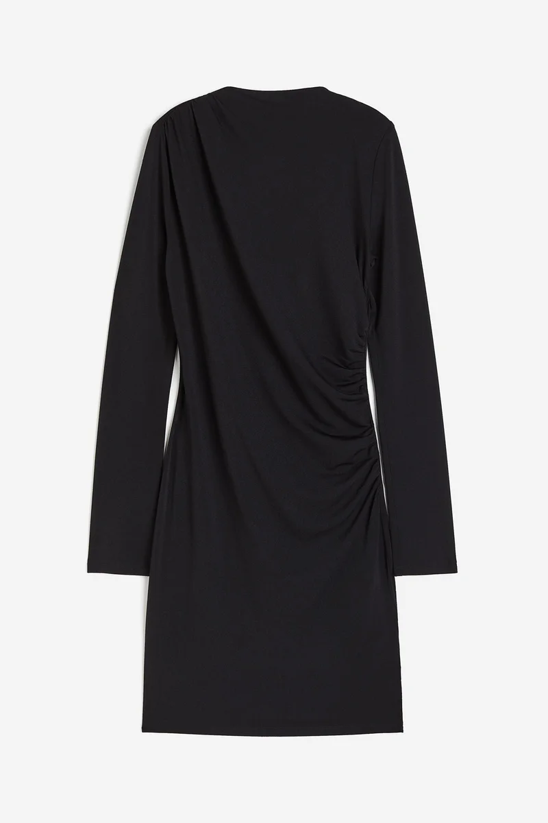 H&M High Neck Ruched Dress
