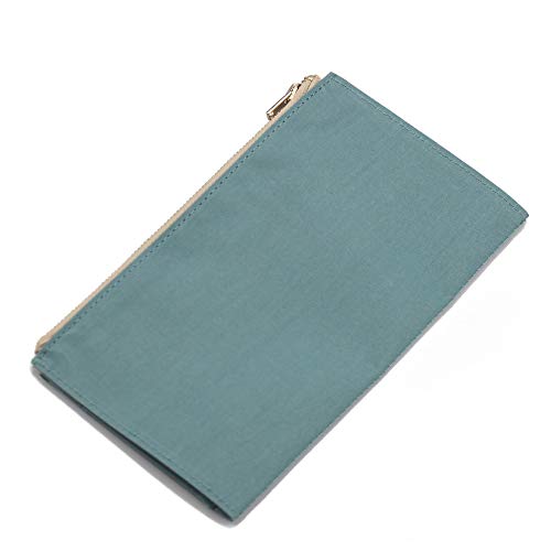 Dwpetzo Canvas Zipper Pocket for Travelers Notebook with 2 Elastic Bands,1 Wallet Insert Pouch Refill for TN Accessories Standard Size Card Holder Storage Bag File Folder Stationery - Image 4