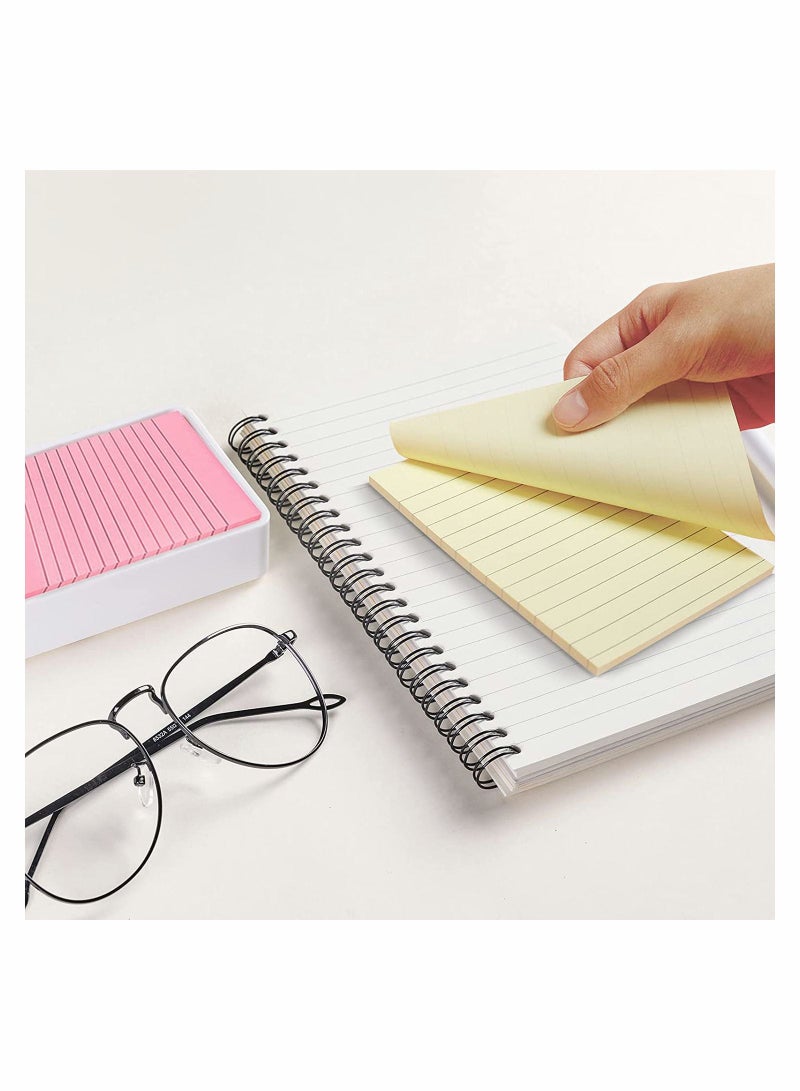 Y&D 6 Pack Lined Sticky Notes Bright Colors Self-Stick Memo for Office School and Home, 3.95ich  - Image 5