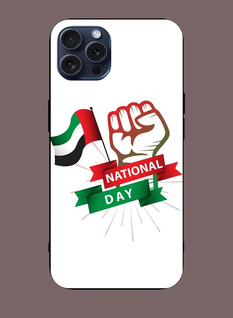 Service Zone Protective Mobile Back Cover Happy UAE National Day For iPhone 15 Pro - Image 2