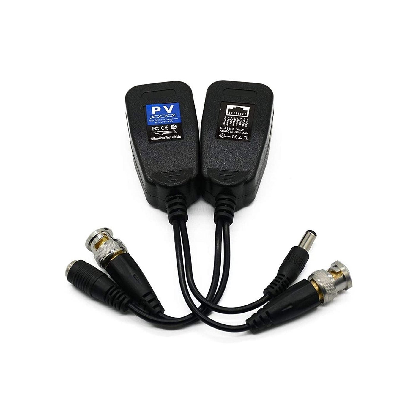 cluspex Cluspex Passive Video Power Balun Bnc Dc To RJ45 Network Transceiver