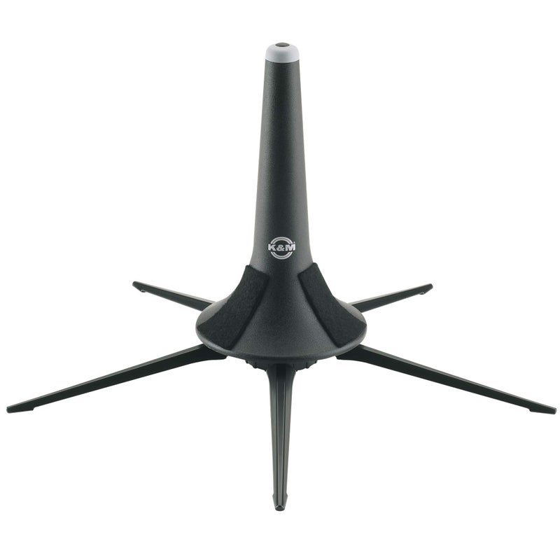 KM Knig Meyer 1521307755 Trumpet InBell 5 Leg Metal Stand and Holder Professional Grade for all Musicians Lightweight Compact Stable Secure Folding Base German Made Black