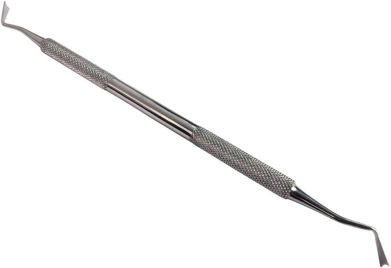 HTS 155C3 Stainless Steel Double-Sided Rounded Triangular Scraper Wax & Clay Sculpting Tool - Image 1
